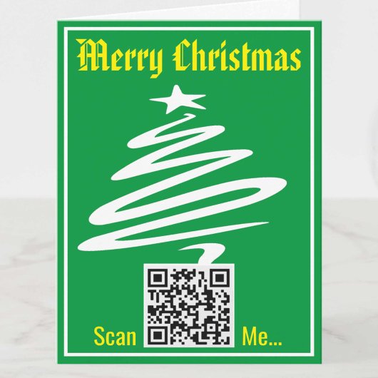 Weihnachtskarte mit Ihrem QR-Code