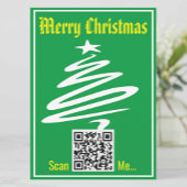 Weihnachtskarte mit Ihrem QR-Code