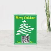 Weihnachtskarte mit Ihrem QR-Code (Vorderseite)