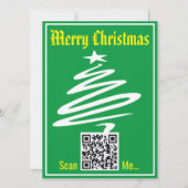 Weihnachtskarte mit Ihrem QR-Code (Vorderseite)