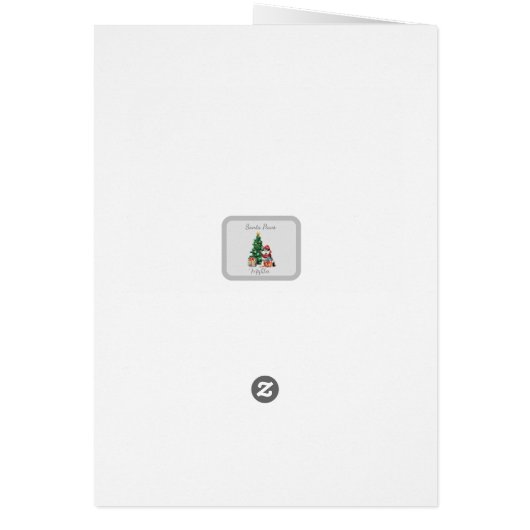 Weihnachtskarte mit individueller Weihnachtskarte (Hinten)