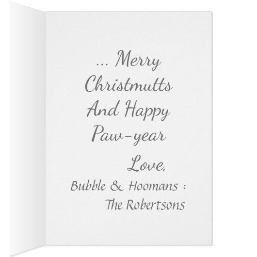 Weihnachtskarte mit individueller Weihnachtskarte (Innen (Rechts))