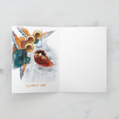 Weihnachtskarte mit Jungfrau Mary Feiertagskarte (Innenseite)