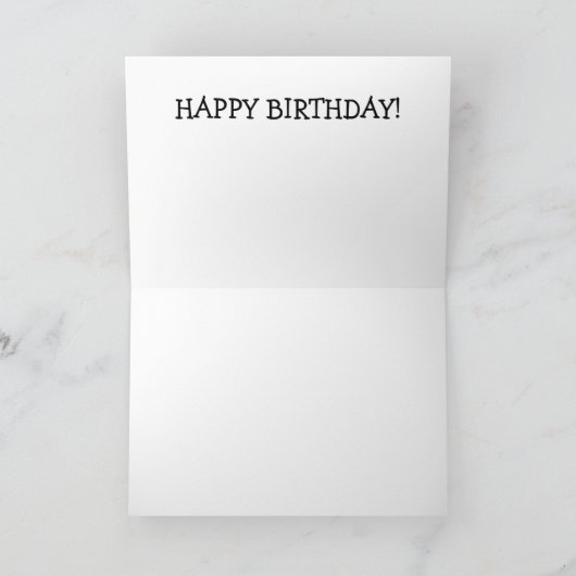 Weihnachtskarte mit Katze: Weck auf? Warum? Karte (Innenseite)