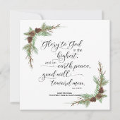 Weihnachtskarte mit KJV Bible Verse Feiertagskarte (Vorderseite)