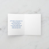 Weihnachtskarte mit Lamm und Stern Dankeskarte (Innenseite)