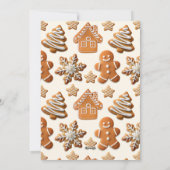 Weihnachtskarte mit Lebkuchenmotiv Feiertagskarte (Rückseite)