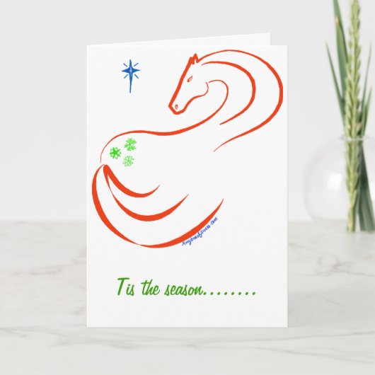 Weihnachtskarte mit Liebe und Karotten Feiertagskarte (Vorderseite)