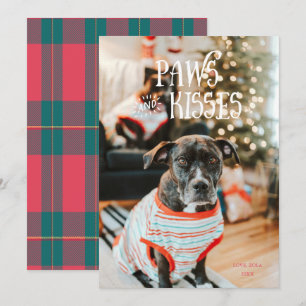 Weihnachtskarte mit lustigem Haustierfoto Einladung