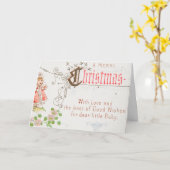 Weihnachtskarte mit Mädchen Karte (Gelbe Blume)