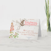 Weihnachtskarte mit Mädchen Karte (Vorderseite)