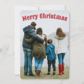 Weihnachtskarte mit maritimem Thema Einladung (Vorderseite)