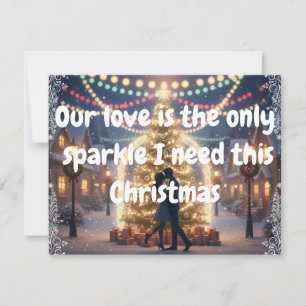 Weihnachtskarte mit meiner Liebe Feiertagskarte