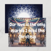 Weihnachtskarte mit meiner Liebe Feiertagskarte (Vorne/Hinten)