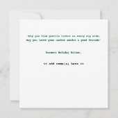 Weihnachtskarte mit nautischem Thema Karte (Rückseite)