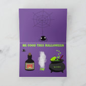 Weihnachtskarte mit Niedlichem Basset, Fledermäuse Karte (Innenseite)