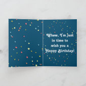 Weihnachtskarte mit Niedlichem Basset-Hund, indivi Karte (Innenseite)