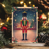 Weihnachtskarte mit Nutcracker Soldier Einladung