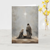 "Weihnachtskarte mit religiösem Inhalt Karte (Gelbe Blume)