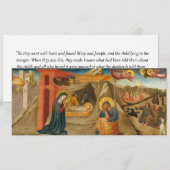 Weihnachtskarte mit religiösem Thema Feiertagskarte (Vorne/Hinten)