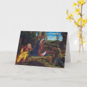 Weihnachtskarte mit religiösem Thema Karte (Gelbe Blume)