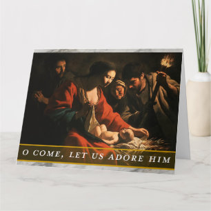 Weihnachtskarte mit religiösem Thema Karte