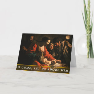 Weihnachtskarte mit religiösem Thema Karte