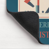 Weihnachtskarte mit Rentier-Illustrationsdesign Mousepad (Ecke)
