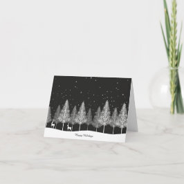 Weihnachtskarte mit Rentieren Dankeskarte