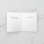 Weihnachtskarte mit Robin Feiertagskarte (Innenseite)