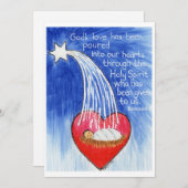 Weihnachtskarte mit Römern 5 Schrift Feiertagskarte (Vorne/Hinten)