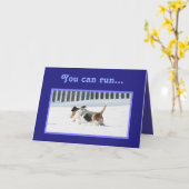 Weihnachtskarte mit Running Basset & Cupcake Karte (Gelbe Blume)