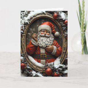 Weihnachtskarte mit Santa Claus Karte