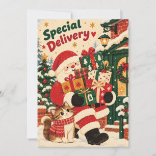 Weihnachtskarte mit Santa Feiertagskarte