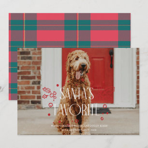 Weihnachtskarte mit Santas Lieblingsfoto eines alb Einladung