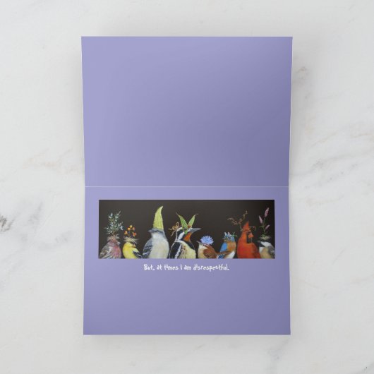 Weihnachtskarte mit Sapsucker Feiertagskarte (Innenseite)