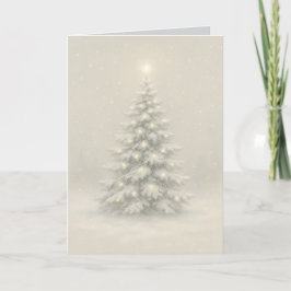 Weihnachtskarte mit Schnee bedeckt Feiertagskarte