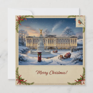 Weihnachtskarte mit Schnee Feiertagskarte