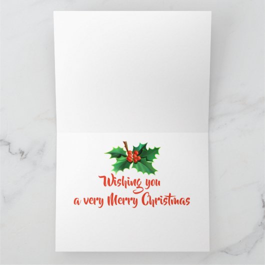 Weihnachtskarte mit Sleigh-Atmosphäre Dankeskarte (Innenseite)