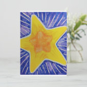 Weihnachtskarte mit Star Feiertagskarte (Stehend Vorderseite)