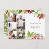 Weihnachtskarte mit vielen Fotos Einladung (Vorne/Hinten)