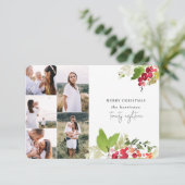 Weihnachtskarte mit vielen Fotos Einladung (Stehend Vorderseite)