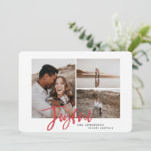 Weihnachtskarte mit vielen Fotos Feiertagskarte (Stehend Vorderseite)