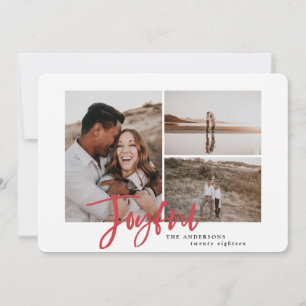 Weihnachtskarte mit vielen Fotos Feiertagskarte