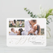 Weihnachtskarte mit vielen Fotos Feiertagskarte (Stehend Vorderseite)