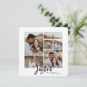 Weihnachtskarte mit vielen Fotos Feiertagskarte (Stehend Vorderseite)