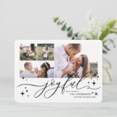 Weihnachtskarte mit vielen Fotos Feiertagskarte (Stehend Vorderseite)