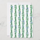 Weihnachtskarte mit Wasserfarb-Bogen Feiertagskarte (Rückseite)