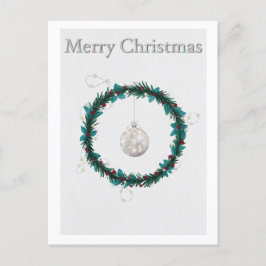 Weihnachtskarte mit Weihnachtsanschauung Feiertagspostkarte