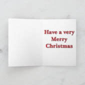 Weihnachtskarte mit Weihnachtsmann Feiertagskarte (Innenseite)